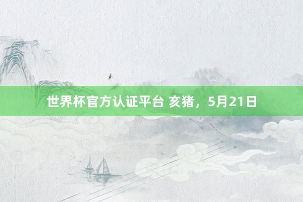 世界杯官方认证平台 亥猪,5月21日
