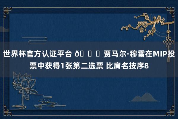 世界杯官方认证平台 👀贾马尔·穆雷在MIP投票中获得1张第二选票 比肩名按序8
