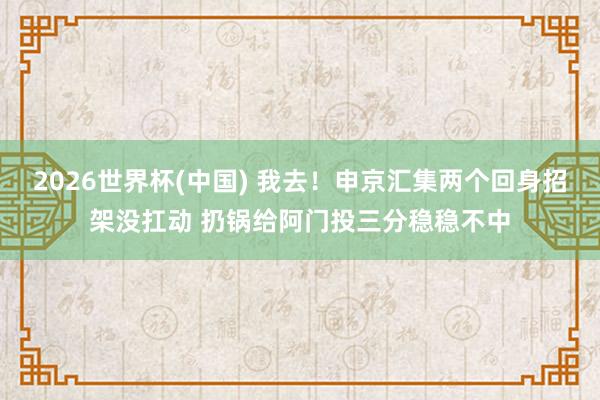 2026世界杯(中国) 我去！申京汇集两个回身招架没扛动 扔锅给阿门投三分稳稳不中