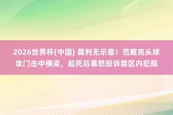 2026世界杯(中国) 裁判无示意!范戴克头球攻门击中横梁,起死后暴怒投诉禁区内犯规
